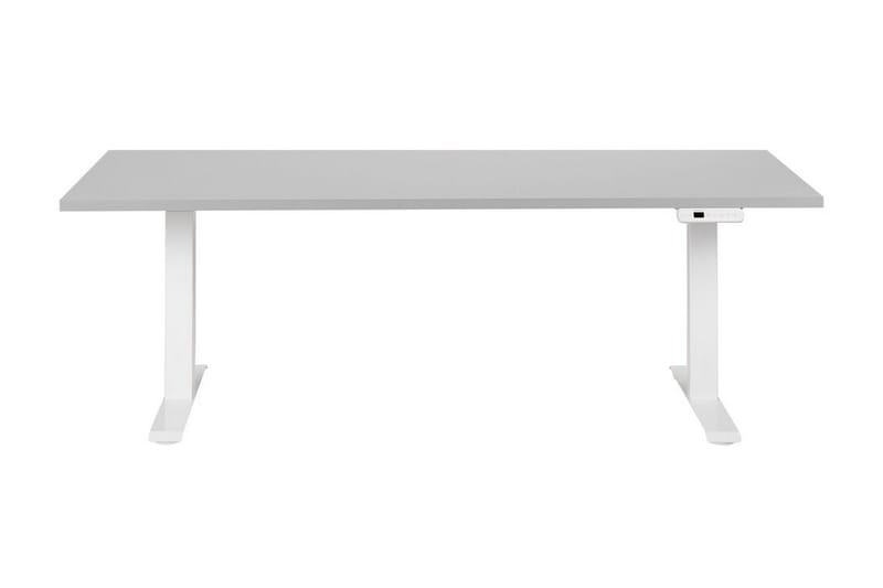 Bina Skrivebord 80x180 cm - Grå/Hvid - Møbler - Borde - Kontorbord - Skrivebord - hæve-sænke-bord