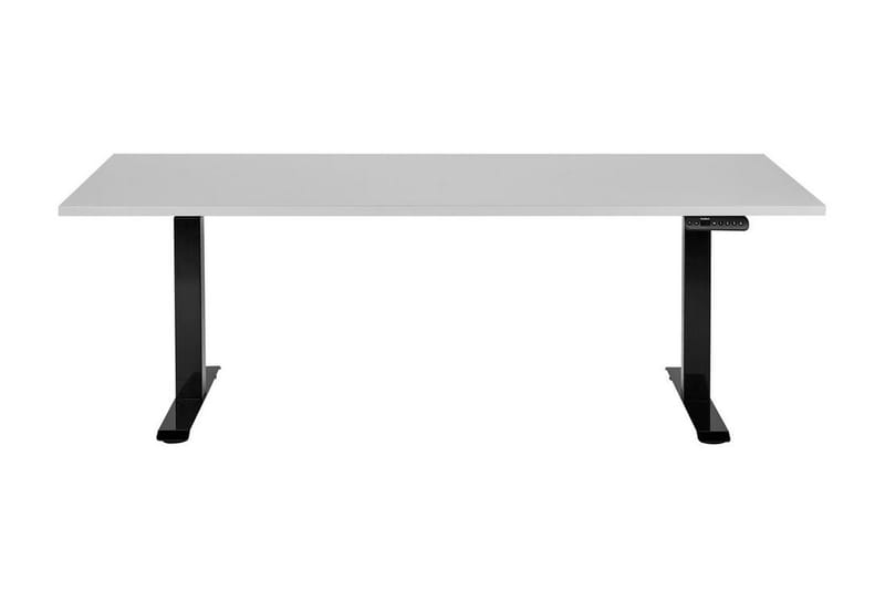 Bina Skrivebord 80x180 cm - Grå/Sort - Møbler - Borde - Kontorbord - Skrivebord - hæve-sænke-bord