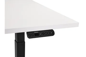 Bina Skrivebord 80x180 cm - Hvid/Sort - Møbler - Borde - Kontorbord - Skrivebord - hæve-sænke-bord