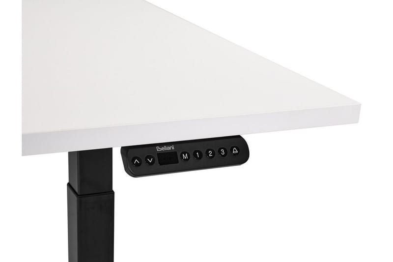Bina Skrivebord 80x180 cm - Hvid/Sort - Møbler - Borde - Kontorbord - Skrivebord - hæve-sænke-bord