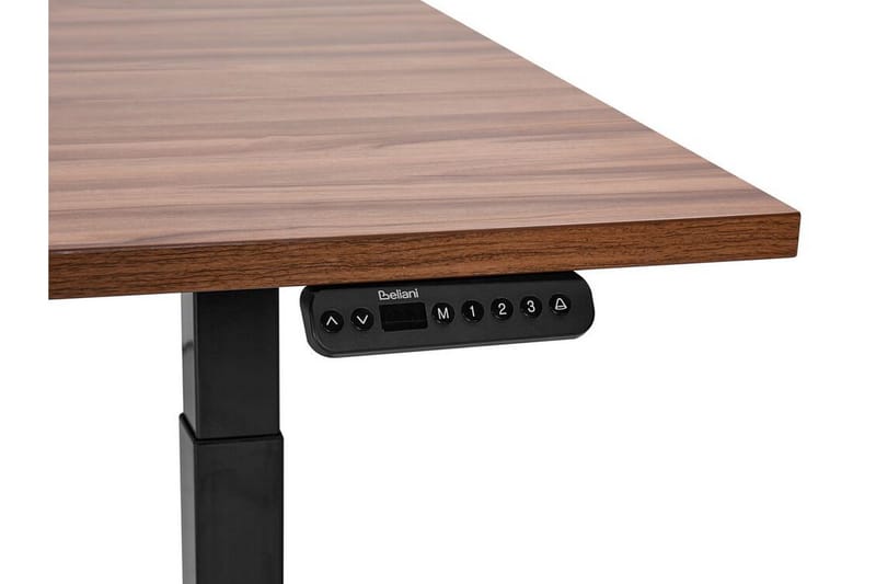Bina Skrivebord 80x180 cm - Mørkt træ/Sort - Møbler - Borde - Kontorbord - Skrivebord - hæve-sænke-bord