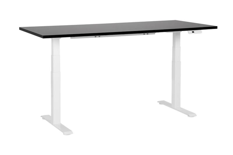 Bina Skrivebord 80x180 cm - Sort/Hvid - Møbler - Borde - Kontorbord - Skrivebord - hæve-sænke-bord