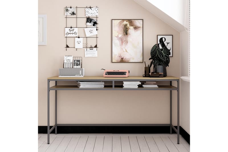 Bradford Skrivbord 153 cm Olivgrön Dorel Home Grey - Møbler - Borde - Kontorbord - Skrivebord
