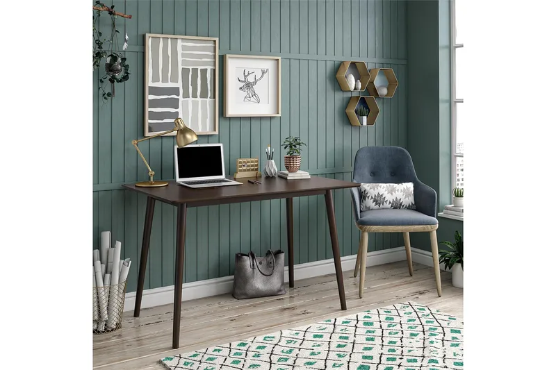 Brittany Skrivebord 121 cm Natur - Novogratz - Møbler - Borde - Kontorbord - Skrivebord