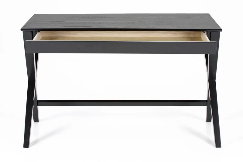 Brixer Skrivebord 120 cm med Opbevaring Skuffe - Natur/Sort - Møbler - Borde - Kontorbord - Skrivebord