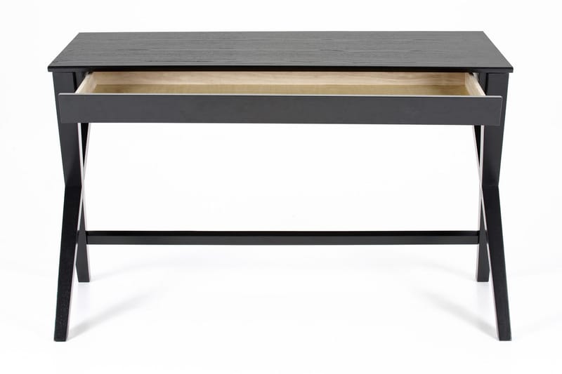 Brixer Skrivebord 120 cm med Opbevaring Skuffe - Natur/Sort - Møbler - Borde - Kontorbord - Skrivebord