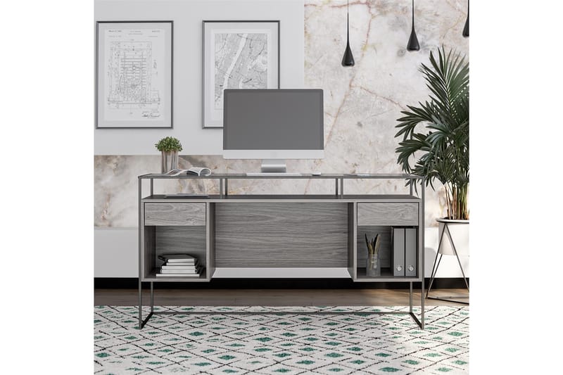 C-LEV00608-M Grey VALUE_MISSING_2 - Møbler - Borde - Kontorbord - Skrivebord