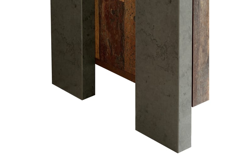 Cadle Skrivebord 127 cm med Opbevaring Skuffe + Skab - Brun/Grå - Møbler - Borde - Kontorbord - Skrivebord