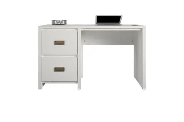 Cambridge Skrivbord 120 cm Grå Vit - Møbler - Borde - Kontorbord - Skrivebord