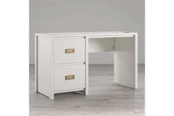 Cambridge Skrivbord 120 cm Grå Vit - Møbler - Borde - Kontorbord - Skrivebord