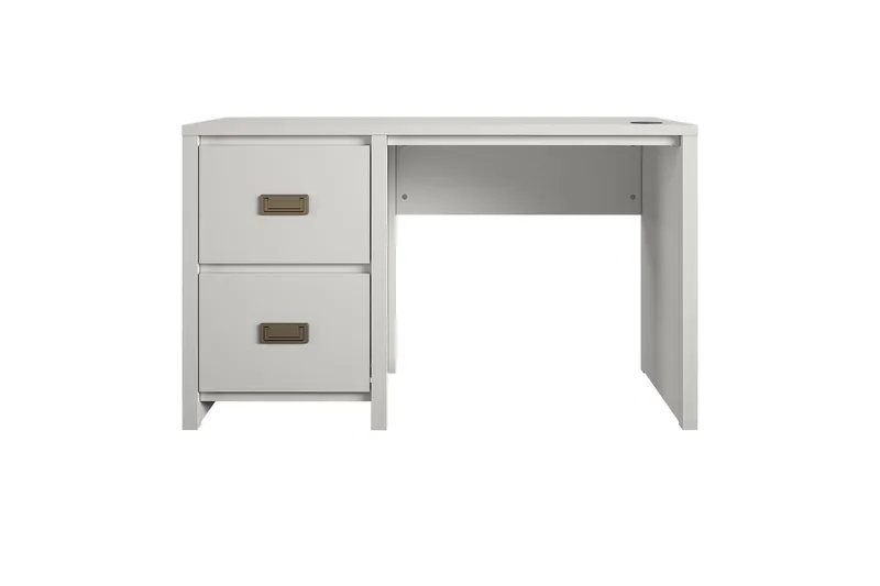 Cambridge Skrivbord 120 cm Grå Vit - Møbler - Borde - Kontorbord - Skrivebord