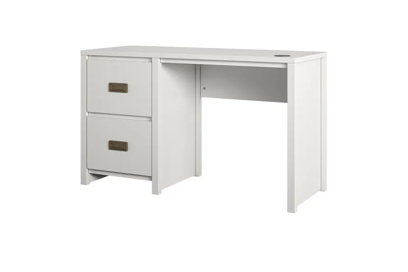 Cambridge Skrivbord 120 cm Grå Vit - Møbler - Borde - Kontorbord - Skrivebord