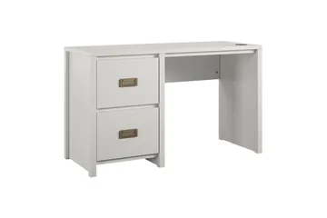 Cambridge Skrivbord 120 cm Grå Vit - Møbler - Borde - Kontorbord - Skrivebord