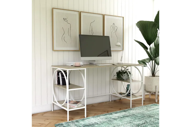 Cambridge Skrivbord 152 cm Brun Dorel Home Brown - Møbler - Borde - Kontorbord - Skrivebord