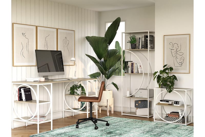 Cambridge Skrivbord 152 cm Brun Dorel Home Brown - Møbler - Borde - Kontorbord - Skrivebord