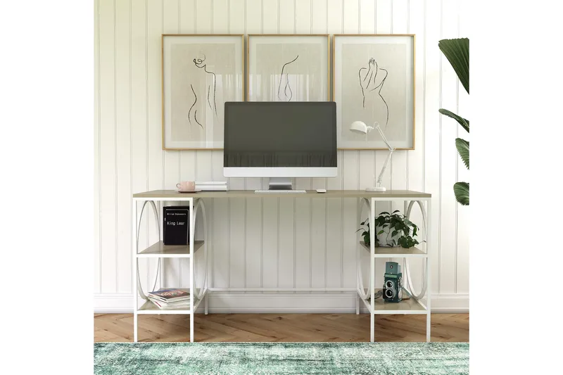 Cambridge Skrivbord 152 cm Brun Dorel Home Brown, undefined