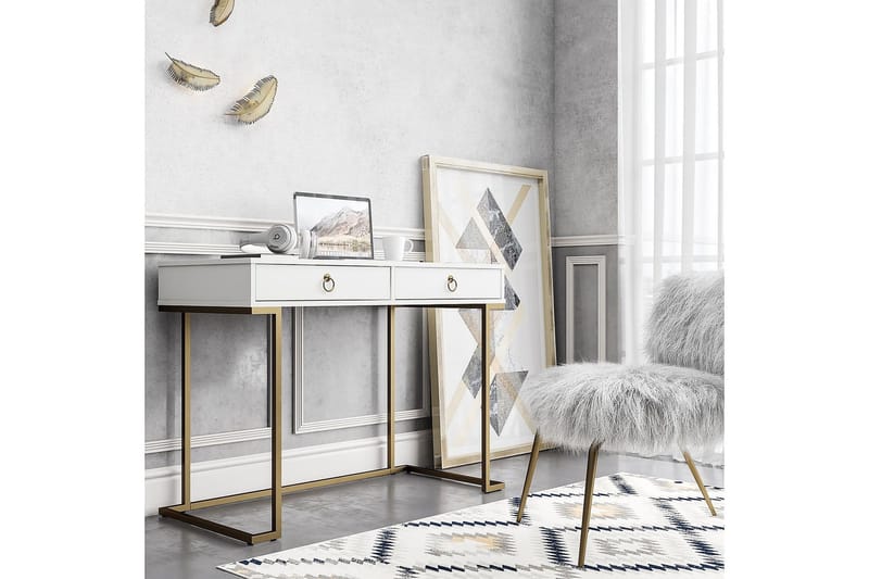 Camila Skrivebord 106 cm Hvid - CosmoLiving - Møbler - Borde - Kontorbord - Skrivebord