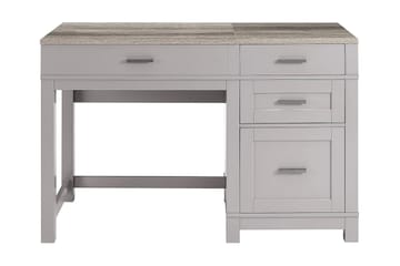 Carver Skrivebord 120 cm Grå - Dorel Home - Møbler - Borde - Kontorbord - Skrivebord - hæve-sænke-bord