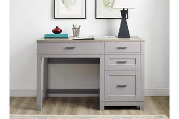 Carver Skrivebord 120 cm Grå - Dorel Home - Møbler - Borde - Kontorbord - Skrivebord - hæve-sænke-bord