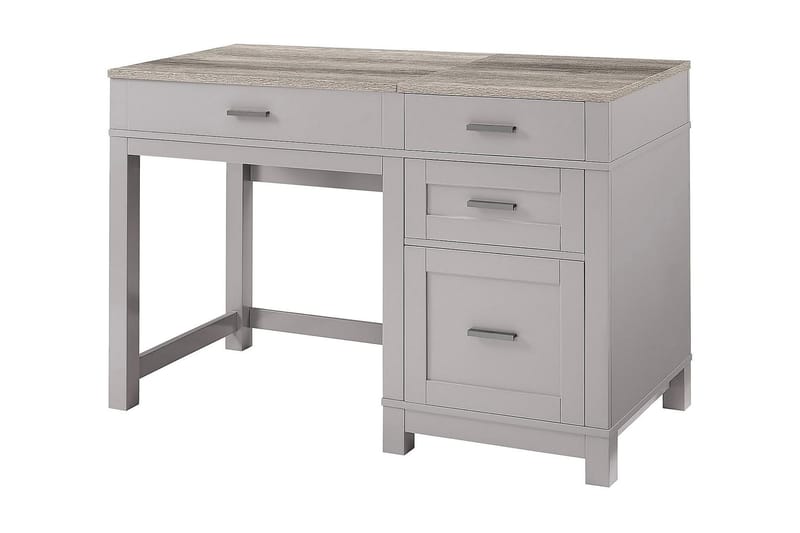Carver Skrivebord 120 cm Grå - Dorel Home - Møbler - Borde - Kontorbord - Skrivebord - hæve-sænke-bord
