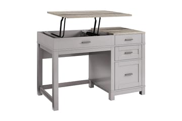 Carver Skrivebord 120 cm Gr å - Dorel Home - Møbler - Borde - Kontorbord - Skrivebord - hæve-sænke-bord