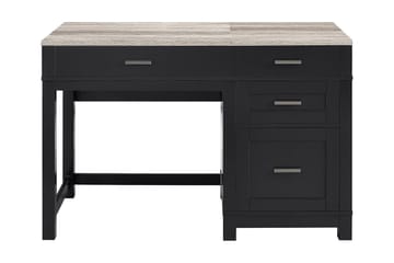 Carver Skrivebord 120 cm Sort - Dorel Home - Møbler - Borde - Kontorbord - Skrivebord - hæve-sænke-bord