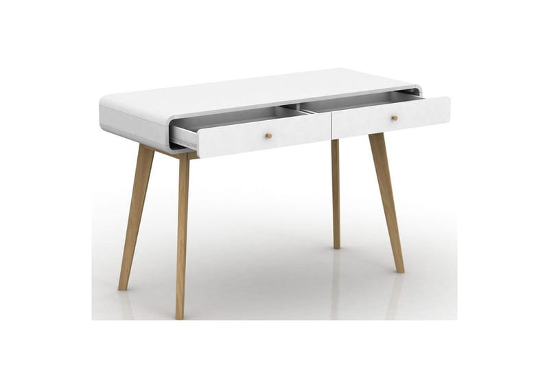 Skrivebord Cassie Hvid/Hvid - Hvid/Hvid - Møbler - Borde - Kontorbord - Skrivebord