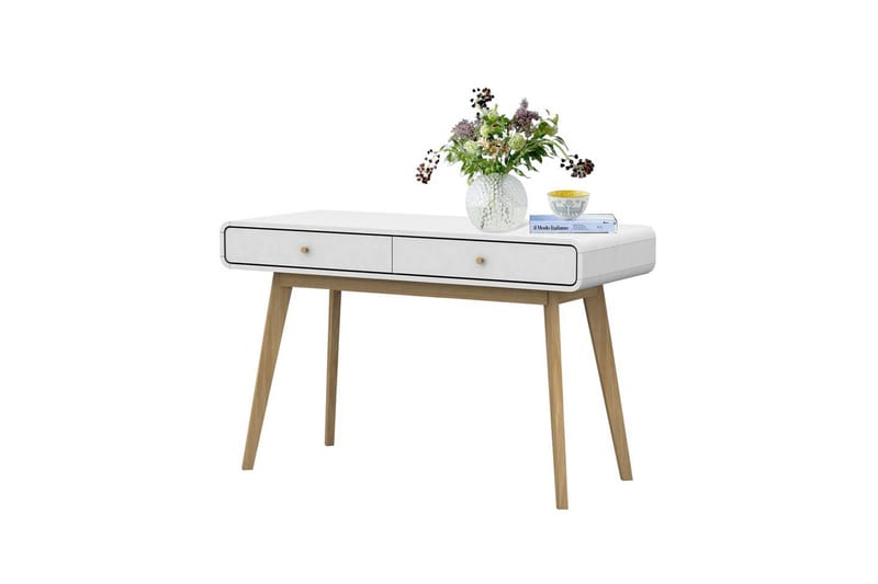 Skrivebord Cassie Hvid/Hvid - Hvid/Hvid - Møbler - Borde - Kontorbord - Skrivebord
