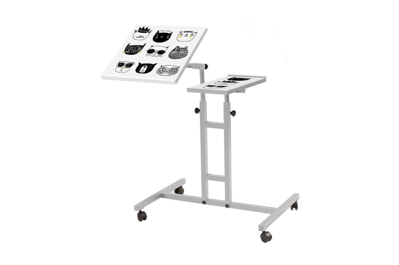 Cervino Ståskrivebord 67 cm Kat - Hvid - Møbler - Borde - Kontorbord - Skrivebord - hæve-sænke-bord