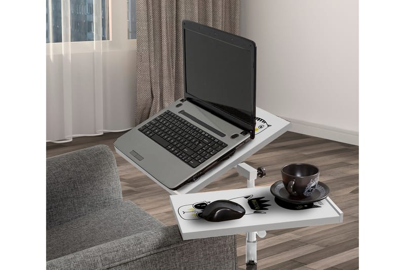 Cervino Ståskrivebord 67 cm Kat - Hvid - Møbler - Borde - Kontorbord - Skrivebord - hæve-sænke-bord