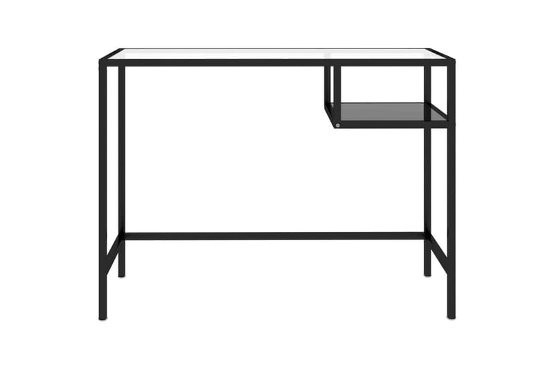 computerbord 100x36x74 cm glas sort - Sort - Møbler - Borde - Kontorbord - Skrivebord