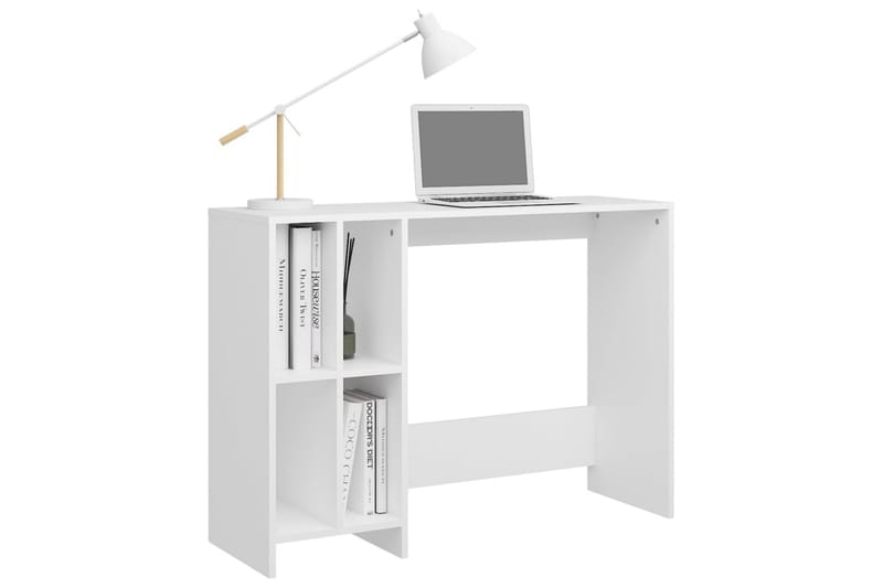 computerbord 102,5x35x75 cm spånplade hvid - Hvid - Møbler - Borde - Kontorbord - Skrivebord