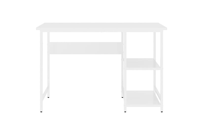 computerbord 105x55x72 cm MDF og metal hvid - Hvid - Møbler - Borde - Kontorbord - Skrivebord