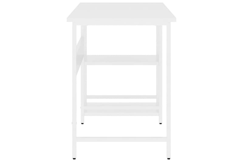computerbord 105x55x72 cm MDF og metal hvid - Hvid - Møbler - Borde - Kontorbord - Skrivebord