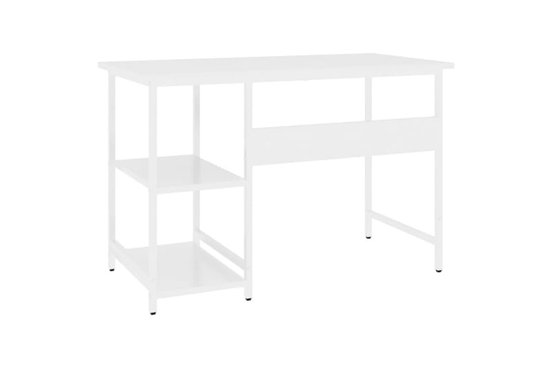 computerbord 105x55x72 cm MDF og metal hvid - Hvid - Møbler - Borde - Kontorbord - Skrivebord
