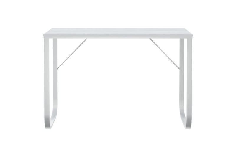 computerbord 110x60x73 cm spånplade hvid - Hvid - Møbler - Borde - Kontorbord - Skrivebord