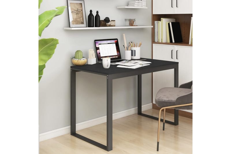 computerbord 110x60x73 cm spånplade sort - Sort - Møbler - Borde - Kontorbord - Skrivebord