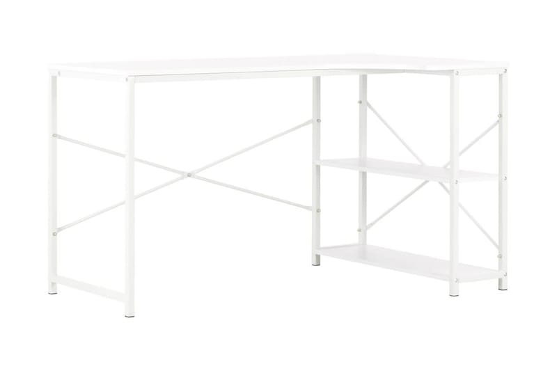 Computerbord 120 X 72 X 70 Cm Hvid - Hvid - Møbler - Borde - Kontorbord - Skrivebord