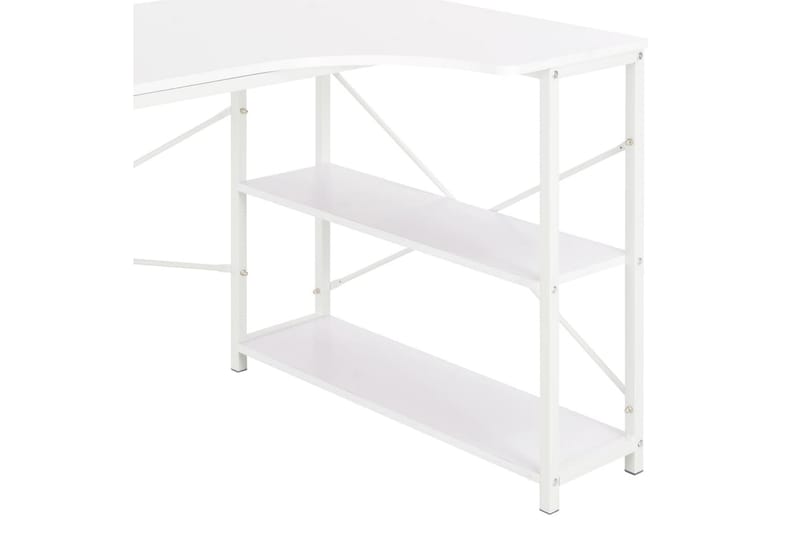 Computerbord 120 X 72 X 70 Cm Hvid - Hvid - Møbler - Borde - Kontorbord - Skrivebord