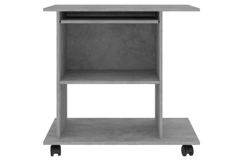 Computerbord 80X50X75 cm Spånplade Betongrå - Møbler - Borde - Kontorbord - Skrivebord