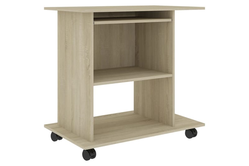 Computerbord 80X50X75 cm Spånplade Sonoma-Eg - Møbler - Borde - Kontorbord - Skrivebord