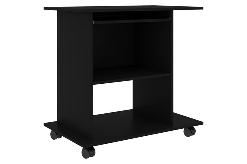 Computerbord 80X50X75 cm Spånplade Sort - Møbler - Borde - Kontorbord - Skrivebord