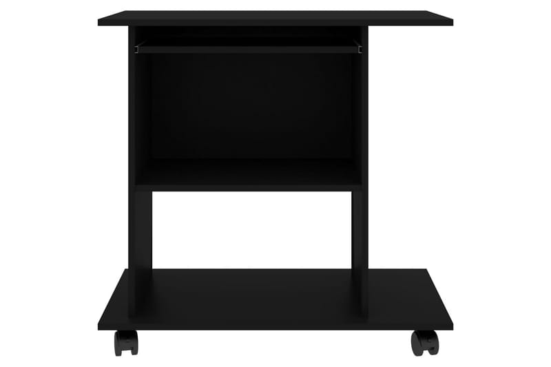 Computerbord 80X50X75 cm Spånplade Sort - Møbler - Borde - Kontorbord - Skrivebord