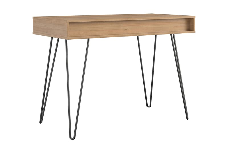 Concord Skrivebord 106 cm med Opbevaring Skuffe Grå/Natur/So - Novogratz - Møbler - Borde - Kontorbord - Skrivebord