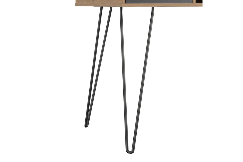 Concord Skrivebord 106 cm med Opbevaring Skuffe Grå/Natur/So - Novogratz - Møbler - Borde - Kontorbord - Skrivebord