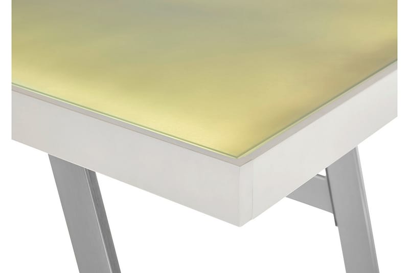 Cuyutian Computerbord 140 cm med LED + USB - Glas/Flerfarvet/Metal - Skrivebord - Computerbord