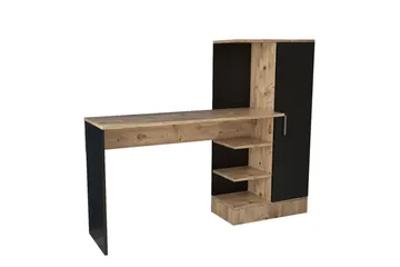 Dalran Skrivebord 152 cm - Natur/Sort - Møbler - Borde - Kontorbord - Skrivebord
