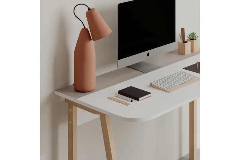 Dasina Skrivebord 120x75x120 cm - Lysbrun - Møbler - Borde - Kontorbord - Skrivebord