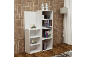 Decorotika Skrivebord 120 cm med Opbevaring Hylder - Hvid - Møbler - Borde - Kontorbord - Skrivebord