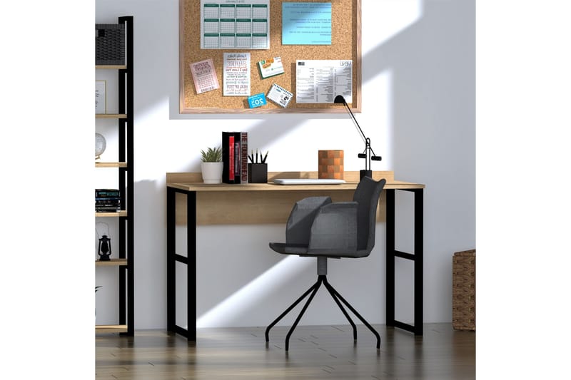 Dengeze Skrivebord 120 cm - Brun/Sort - Møbler - Borde - Kontorbord - Skrivebord